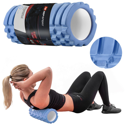 Массажный ролик  Hop-Sport HS-A033YG EVA 33 см light blue - фото №4